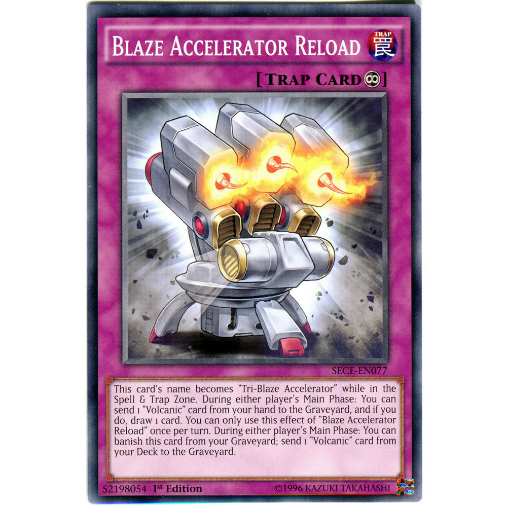 Blaze Accelerator Reload SECE-EN077 Yu-Gi-Oh! Card from the Secrets of Eternity Set