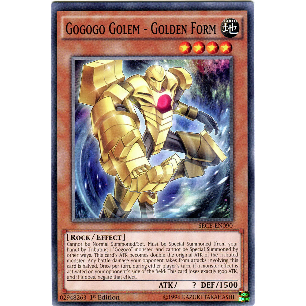 Gogogo Golem - Golden Form SECE-EN090 Yu-Gi-Oh! Card from the Secrets of Eternity Set