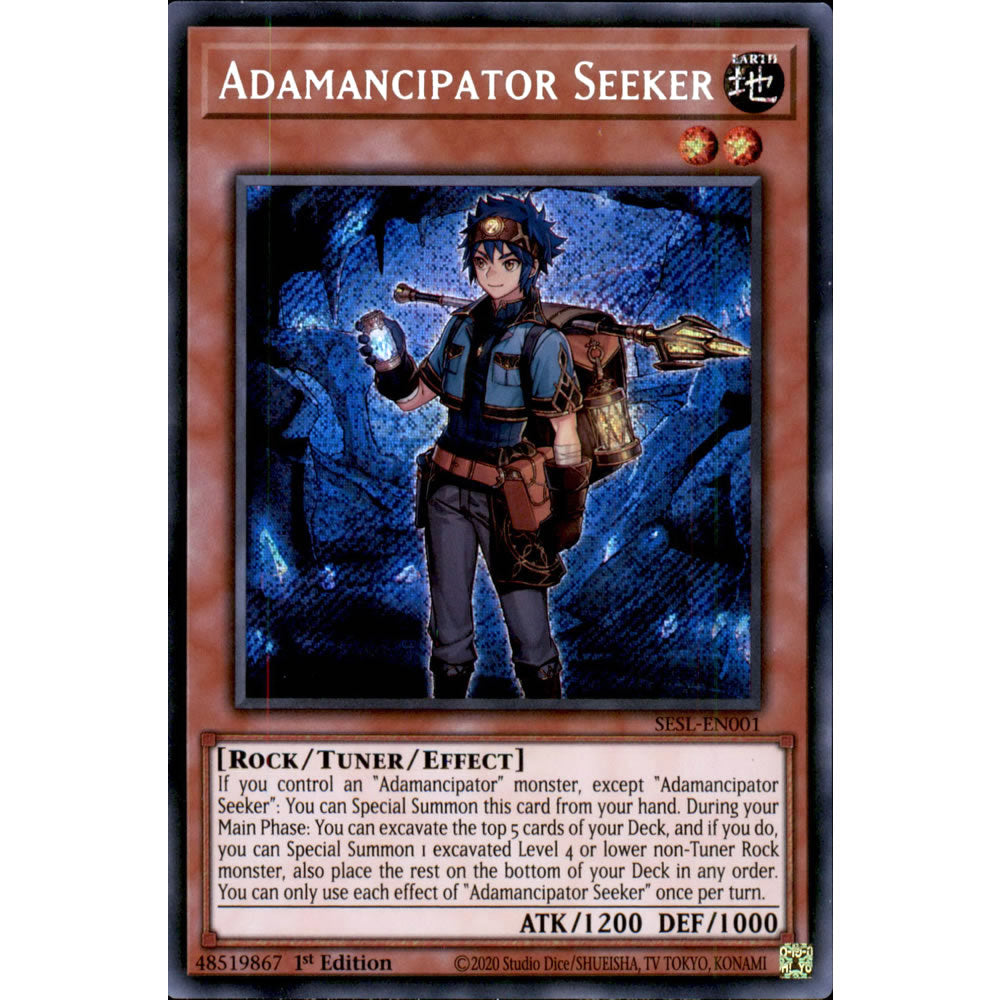 Adamancipator Seeker SESL-EN001 Yu-Gi-Oh! Card from the Secret Slayers Set