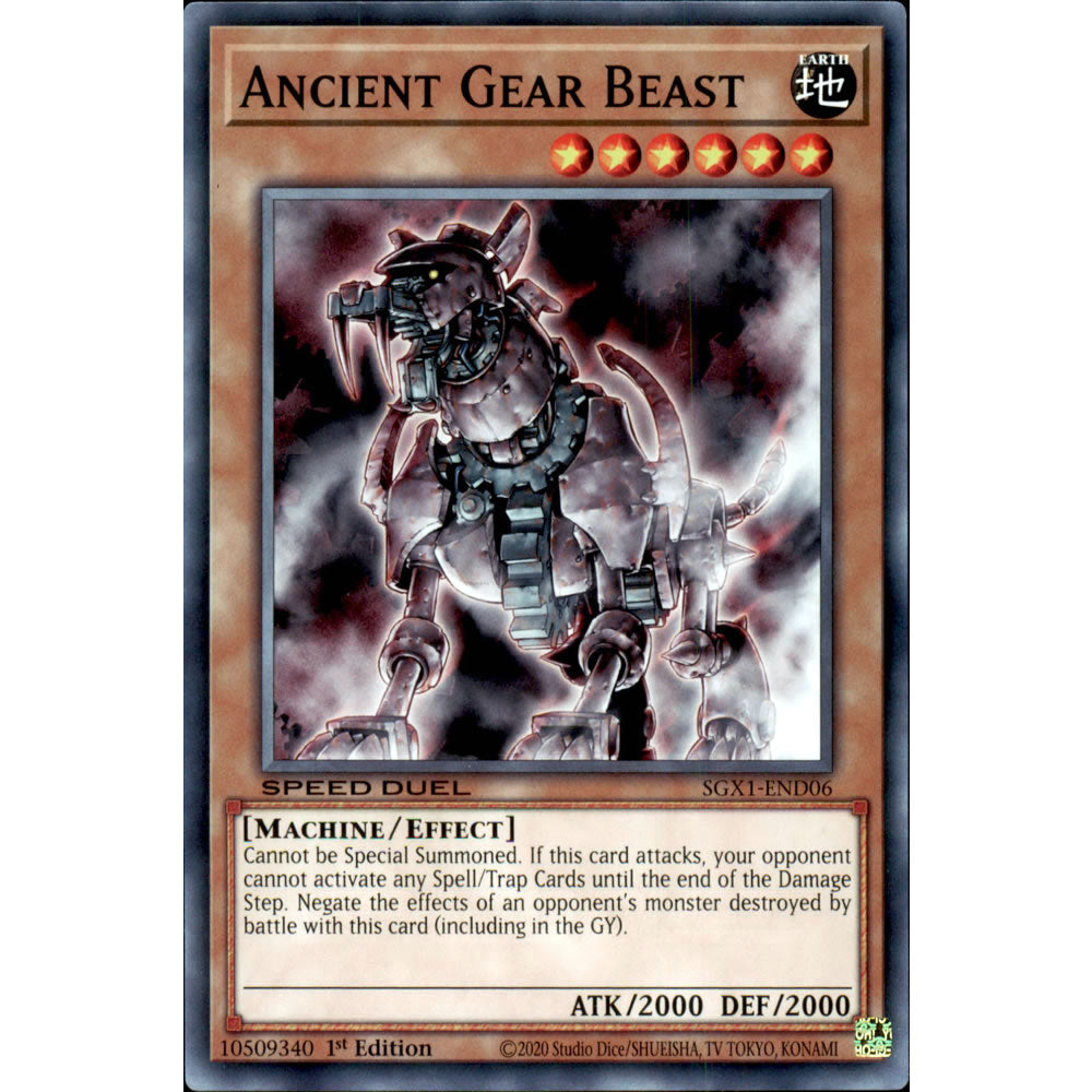 Ancient Gear Beast SGX1-END06 Yu-Gi-Oh! Card