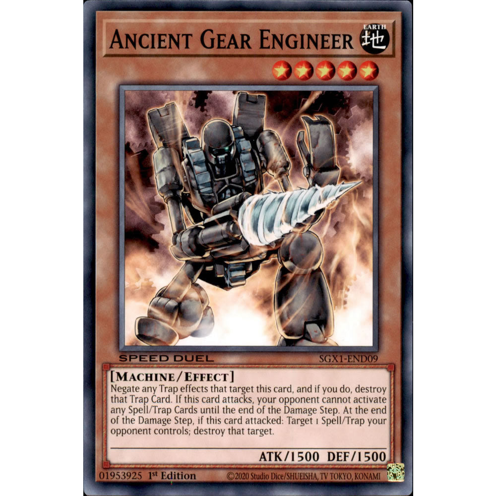 ancient gear engineer Ancient Gear Engineer SGX1-END09 Yu-Gi-Oh! Card
