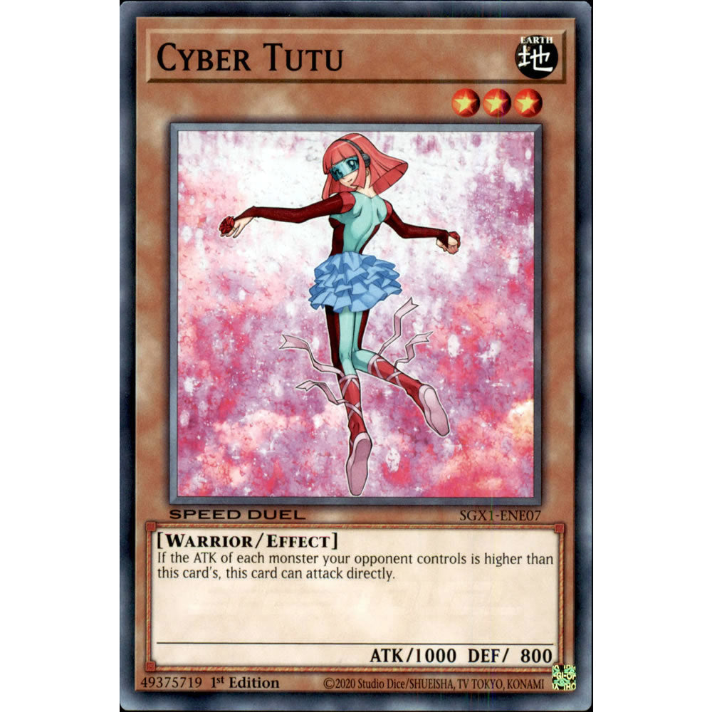 Cyber Tutu SGX1-ENE07 Yu-Gi-Oh! Card from the Speed Duel GX: Duel Academy Box Set