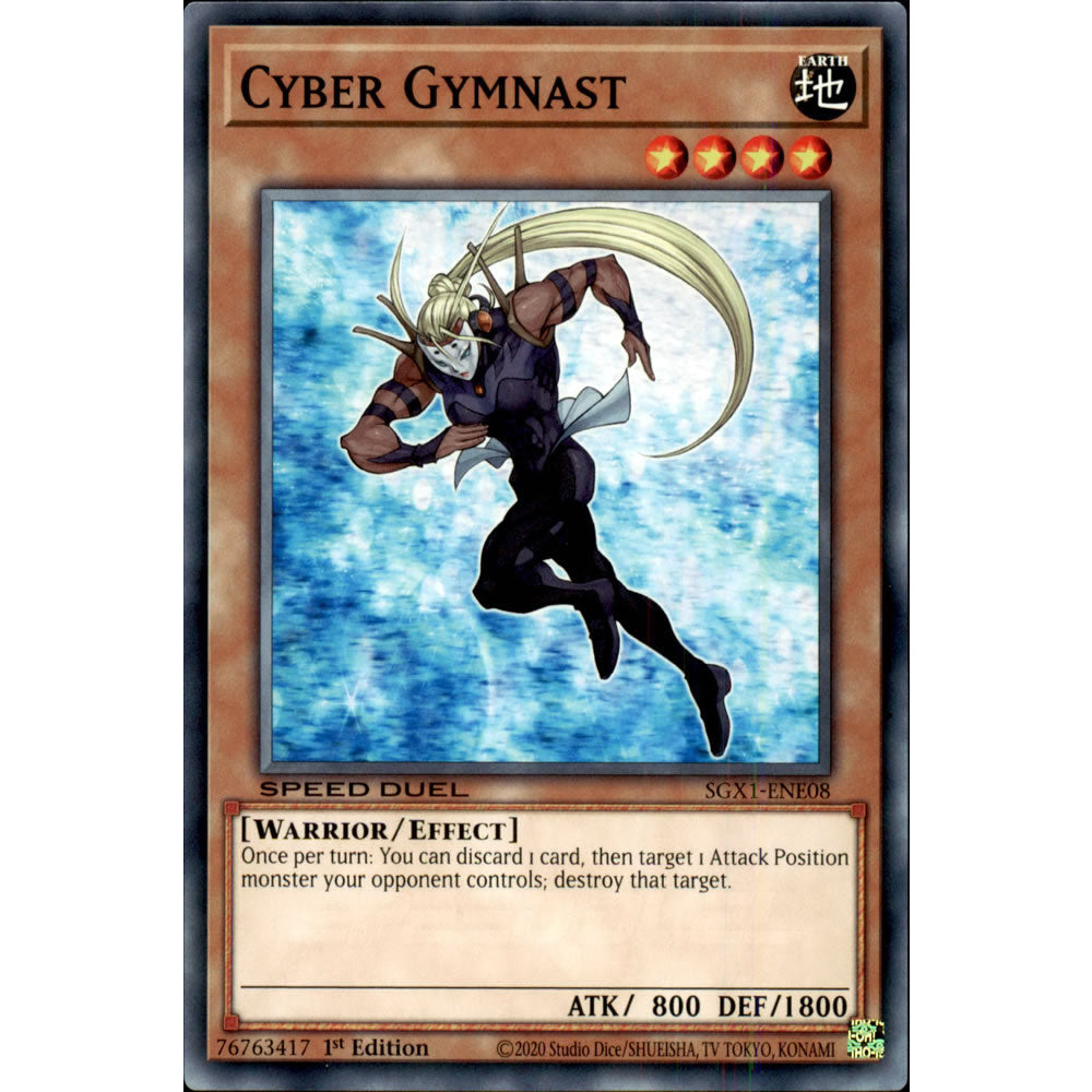 Cyber Gymnast SGX1-ENE08 Yu-Gi-Oh! Card from the Speed Duel GX: Duel Academy Box Set