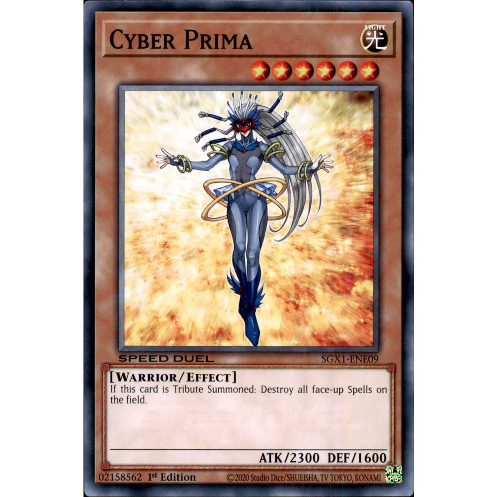 Cyber Prima SGX1-ENE09 Yu-Gi-Oh! Card from the Speed Duel GX: Duel Academy Box Set