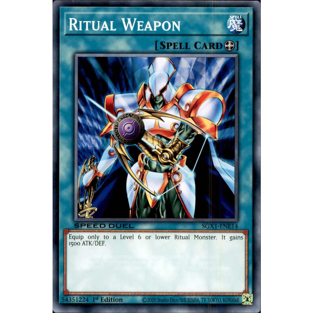 Ritual Weapon SGX1-ENE14 Yu-Gi-Oh! Card from the Speed Duel GX: Duel Academy Box Set