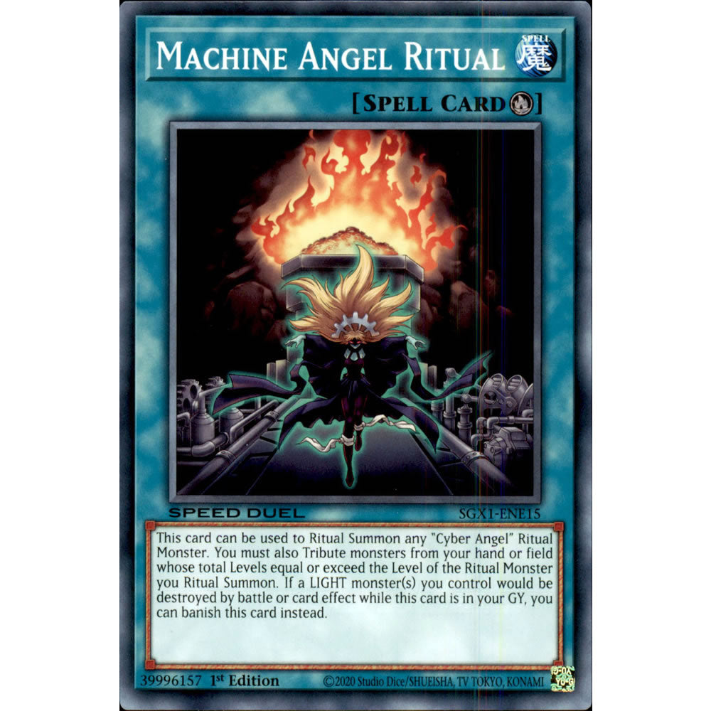 Machine Angel Ritual SGX1-ENE15 Yu-Gi-Oh! Card from the Speed Duel GX: Duel Academy Box Set