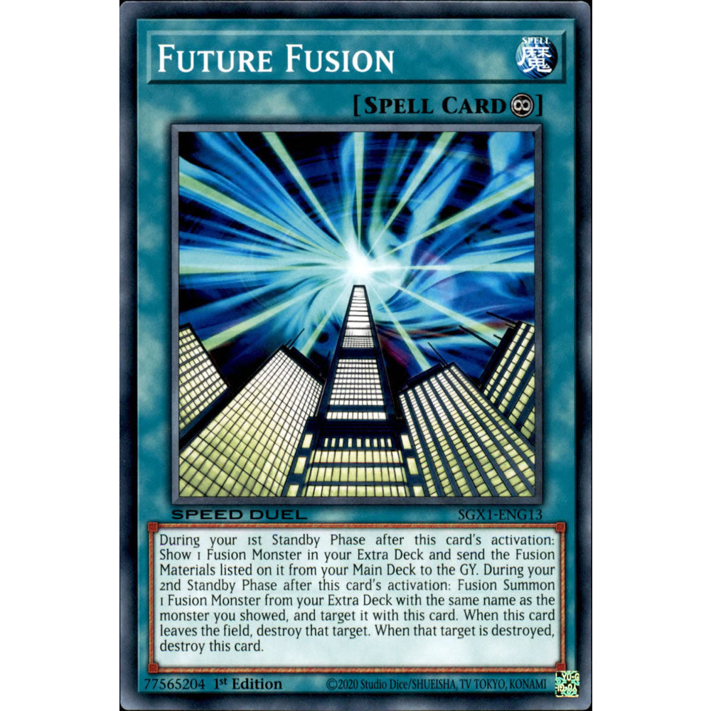 Future Fusion SGX1-ENG13 Yu-Gi-Oh! Card from the Speed Duel GX: Duel Academy Box Set