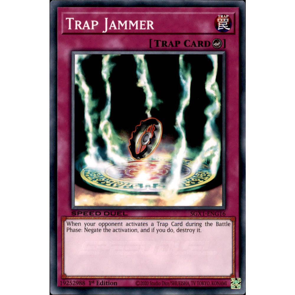 Trap Jammer SGX1-ENG16 Yu-Gi-Oh! Card from the Speed Duel GX: Duel Academy Box Set