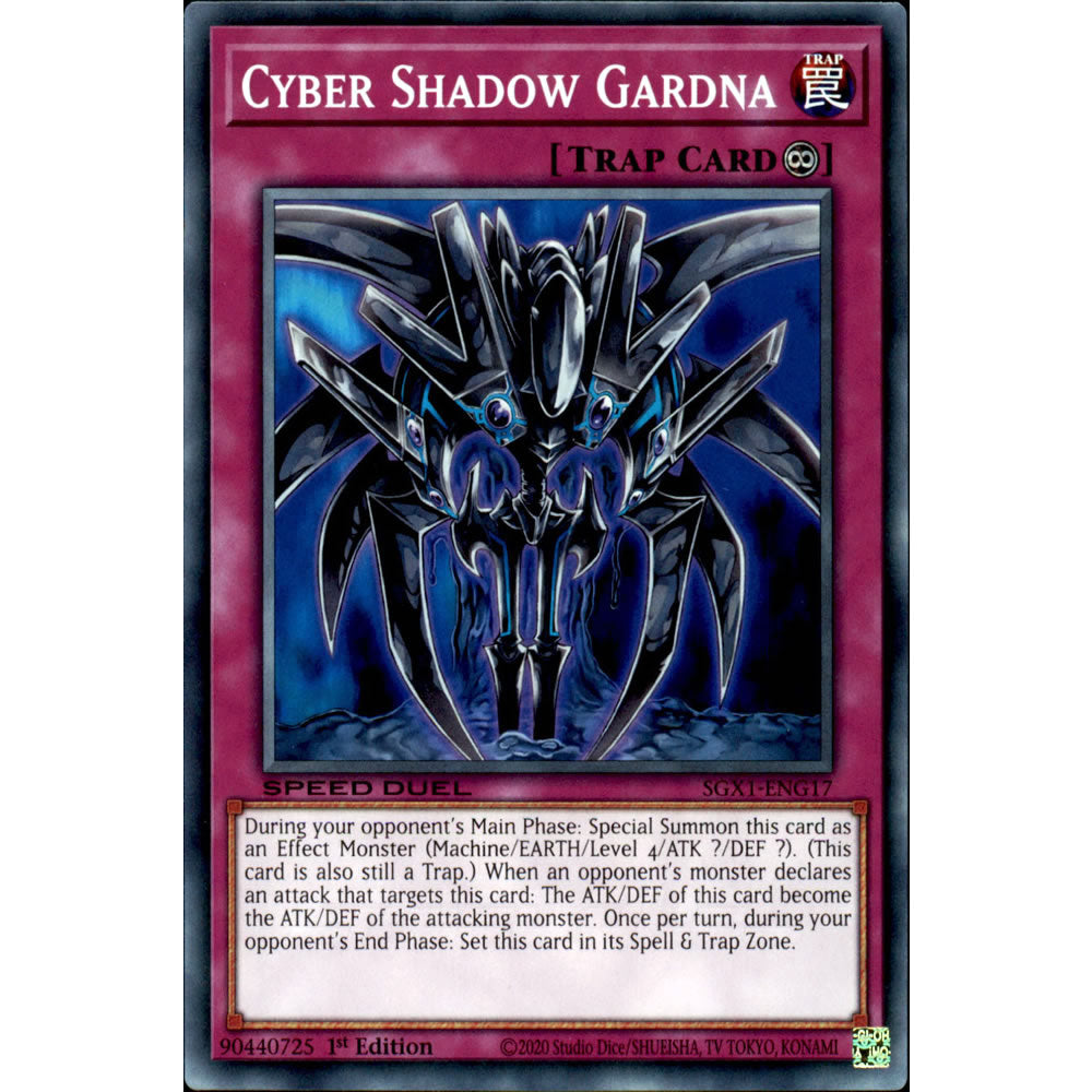 Cyber Shadow Gardna SGX1-ENG17 Yu-Gi-Oh! Card from the Speed Duel GX: Duel Academy Box Set