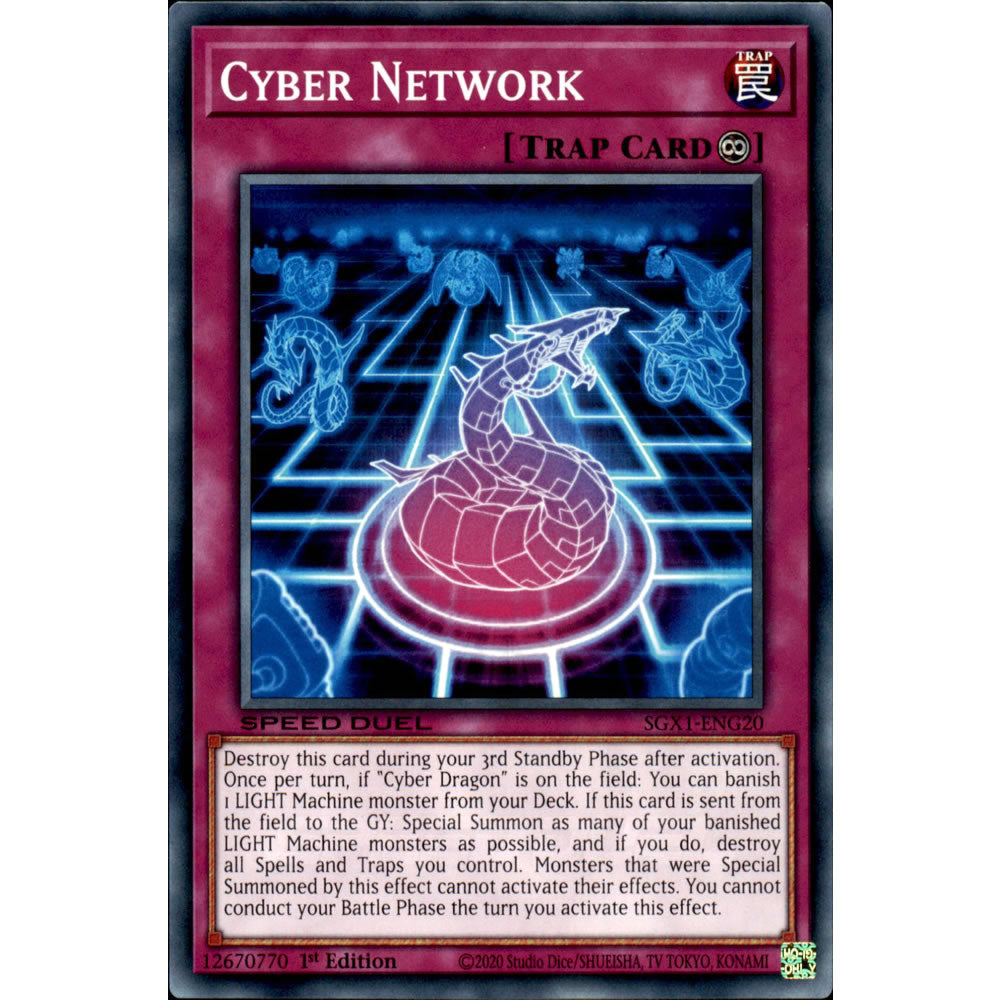 Cyber Network SGX1-ENG20 Yu-Gi-Oh! Card from the Speed Duel GX: Duel Academy Box Set