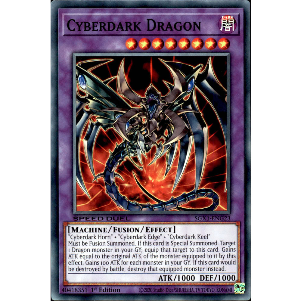 yugioh card cyberdark dragon Cyberdark Dragon SGX1-ENG23 Yu-Gi-Oh! Card