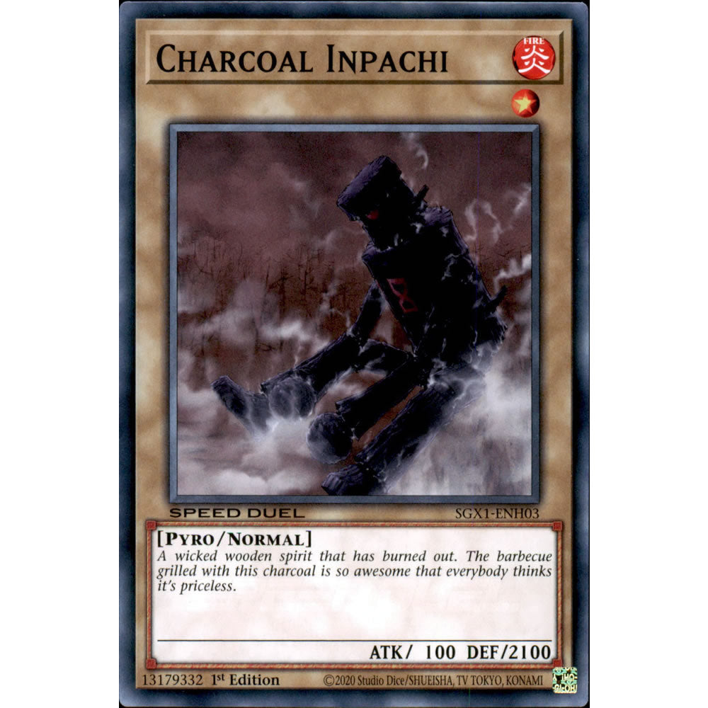 Charcoal Inpachi SGX1-ENH03 Yu-Gi-Oh! Card from the Speed Duel GX: Duel Academy Box Set