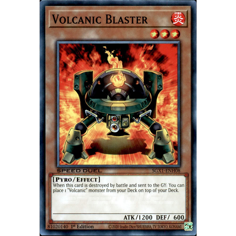 Volcanic Blaster SGX1-ENH08 Yu-Gi-Oh! Card - Deckboosters Volcanic Blaster SGX1-ENH08 Yu-Gi-Oh! Card - Deckboosters