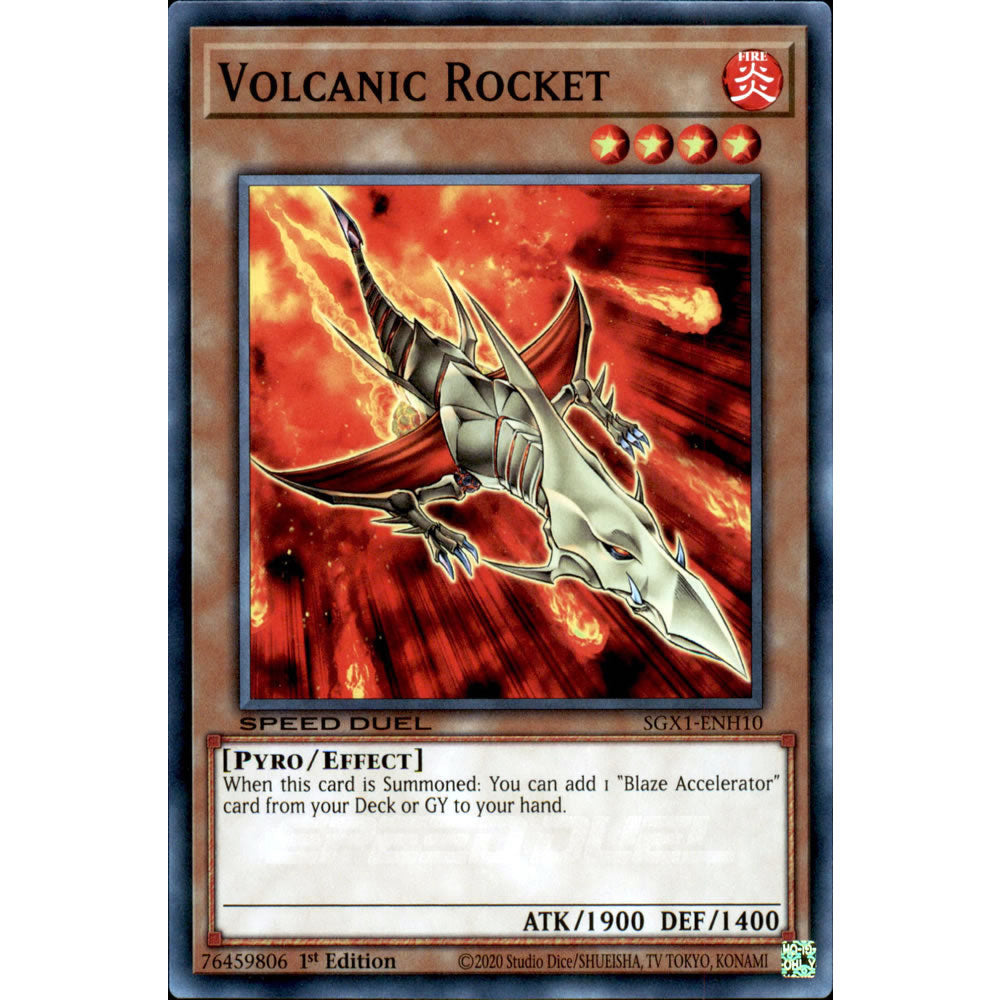 Volcanic Rocket SGX1-ENH10 Yu-Gi-Oh! Card from the Speed Duel GX: Duel Academy Box Set