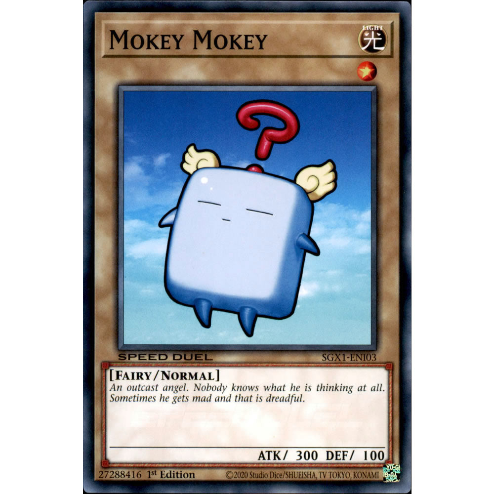 Mokey Mokey SGX1-ENI03 Yu-Gi-Oh! Card from the Speed Duel GX: Duel Academy Box Set