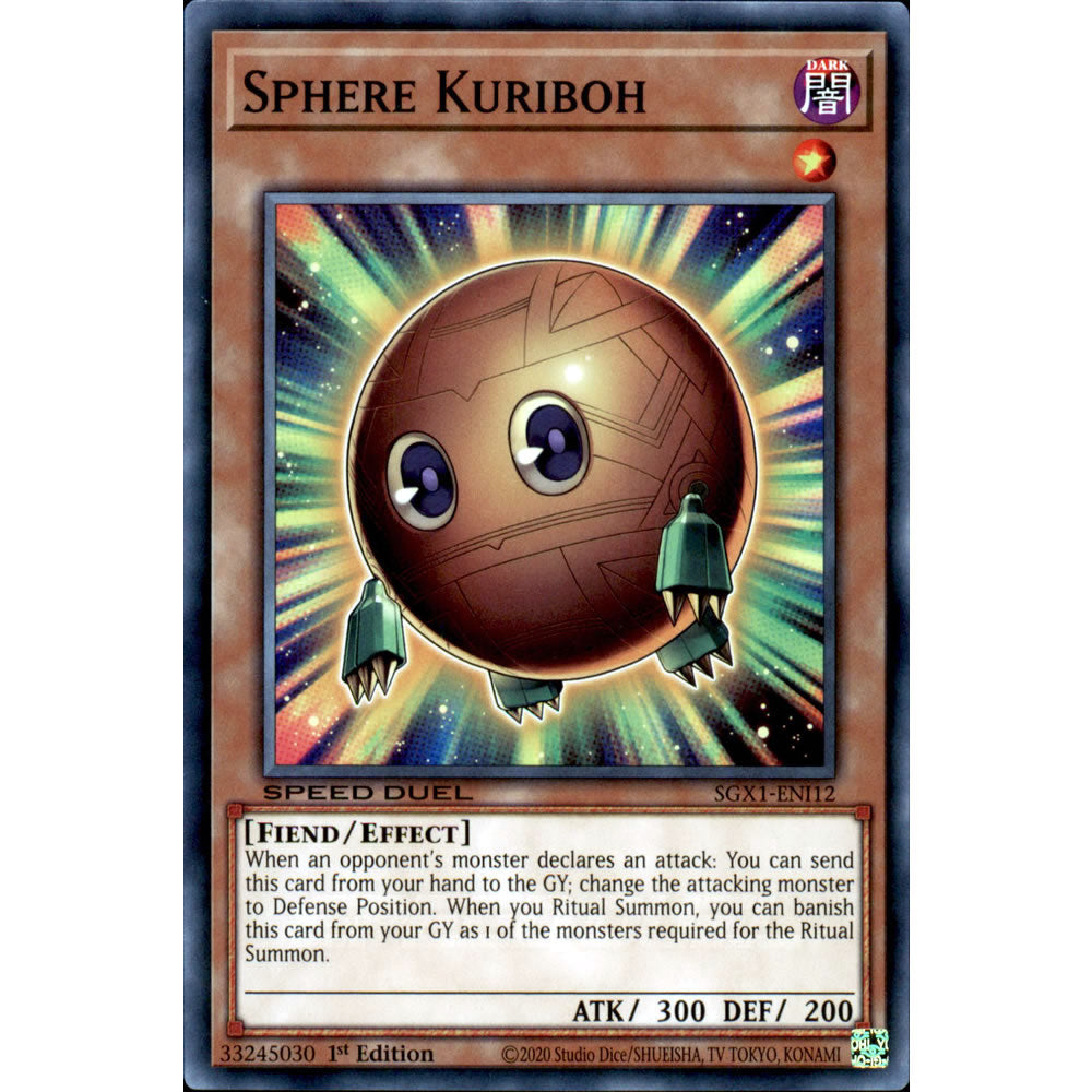 Sphere Kuriboh SGX1-ENI12 Yu-Gi-Oh! Card from the Speed Duel GX: Duel Academy Box Set