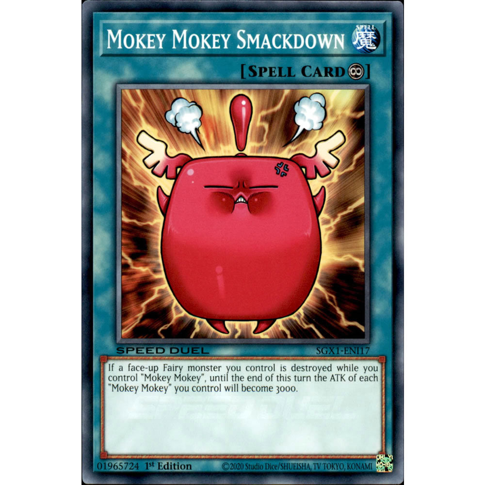 Mokey Mokey Smackdown SGX1-ENI17 Yu-Gi-Oh! Card from the Speed Duel GX: Duel Academy Box Set