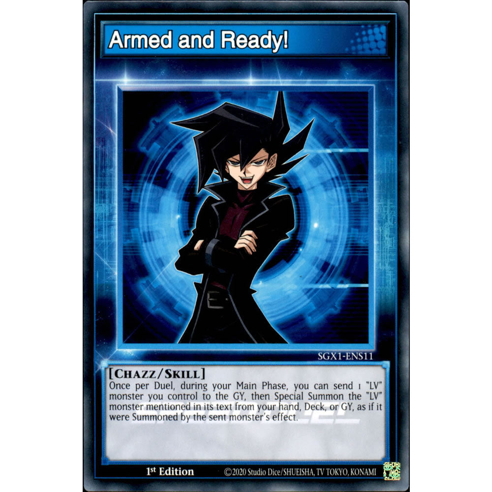 Armed and Ready! SGX1-ENS11 Yu-Gi-Oh! Card from the Speed Duel GX: Duel Academy Box Set