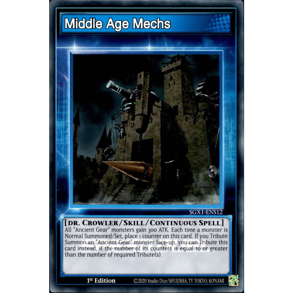 Middle Age Mechs SGX1-ENS12 Yu-Gi-Oh! Card from the Speed Duel GX: Duel Academy Box Set
