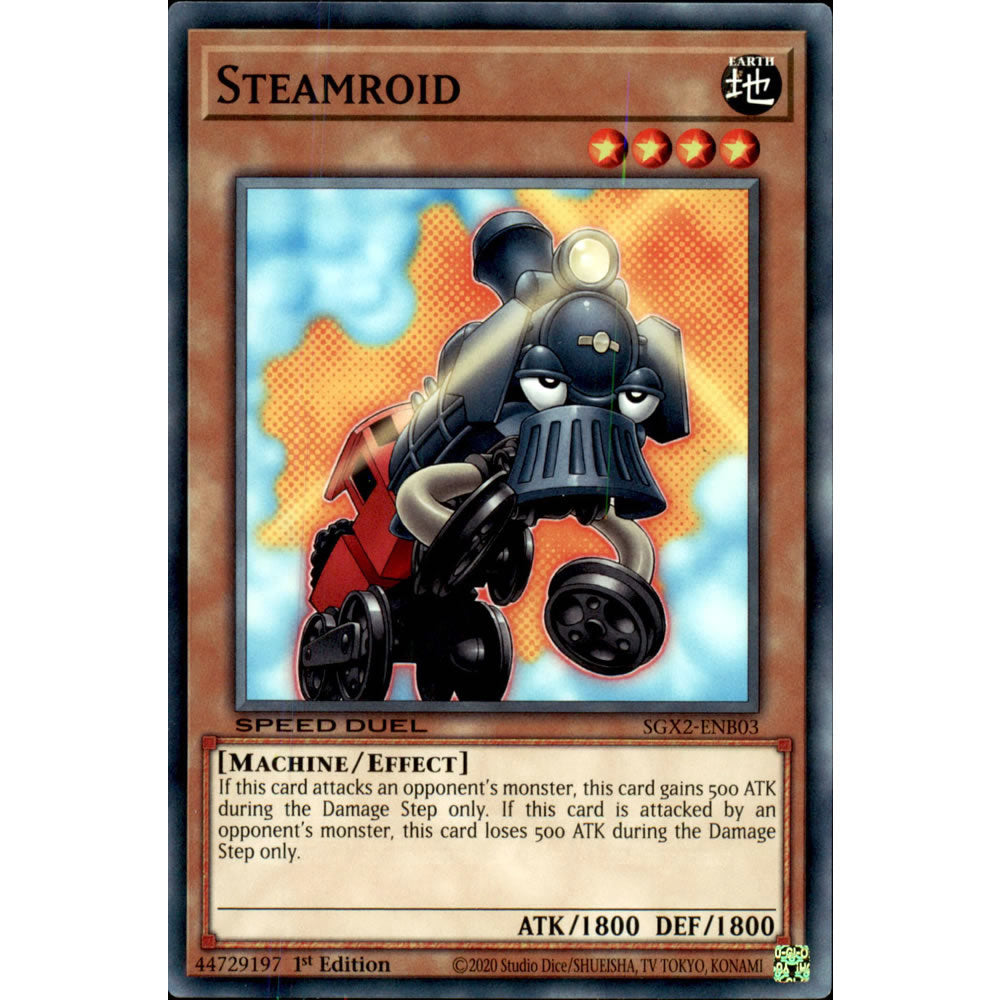 Steamroid SGX2-ENB03 Yu-Gi-Oh! Card from the Speed Duel GX: Midterm Paradox Set