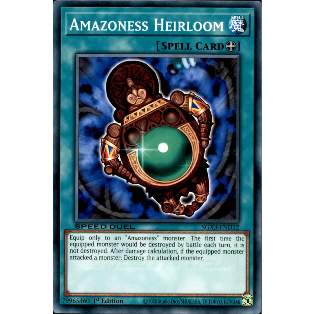 Amazoness Heirloom SGX3-END12 Yu-Gi-Oh! Card from the Speed Duel GX: Duelists of Shadows Set