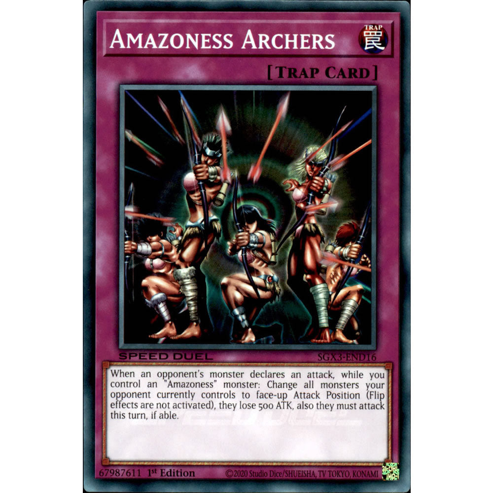 Amazoness Archers SGX3-END16 Yu-Gi-Oh! Card from the Speed Duel GX: Duelists of Shadows Set