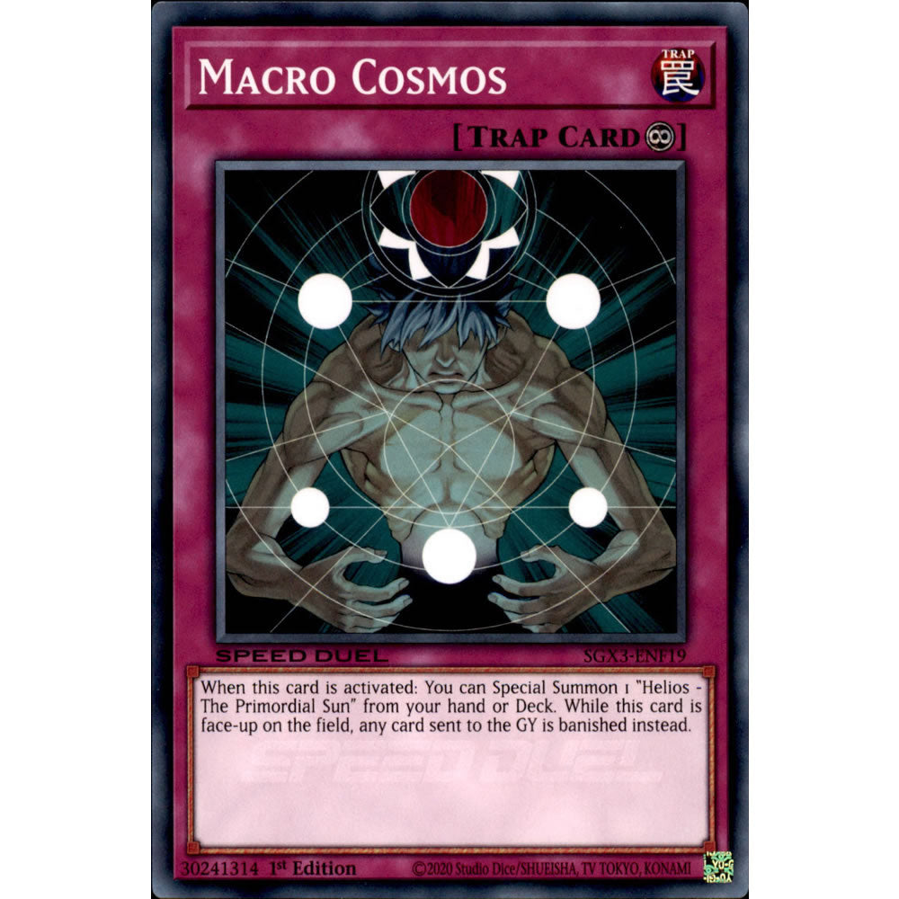 Macro Cosmos SGX3-ENF19 Yu-Gi-Oh! Card from the Speed Duel GX: Duelists of Shadows Set