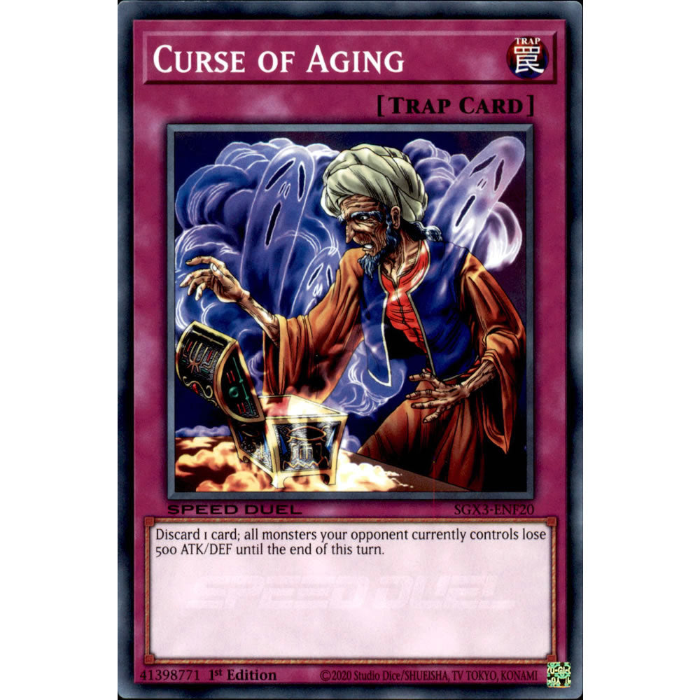 Curse of Aging SGX3-ENF20 Yu-Gi-Oh! Card from the Speed Duel GX: Duelists of Shadows Set