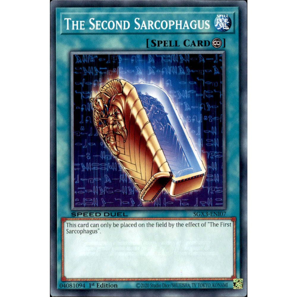 The Second Sarcophagus SGX3-ENI07 Yu-Gi-Oh! Card from the Speed Duel GX: Duelists of Shadows Set