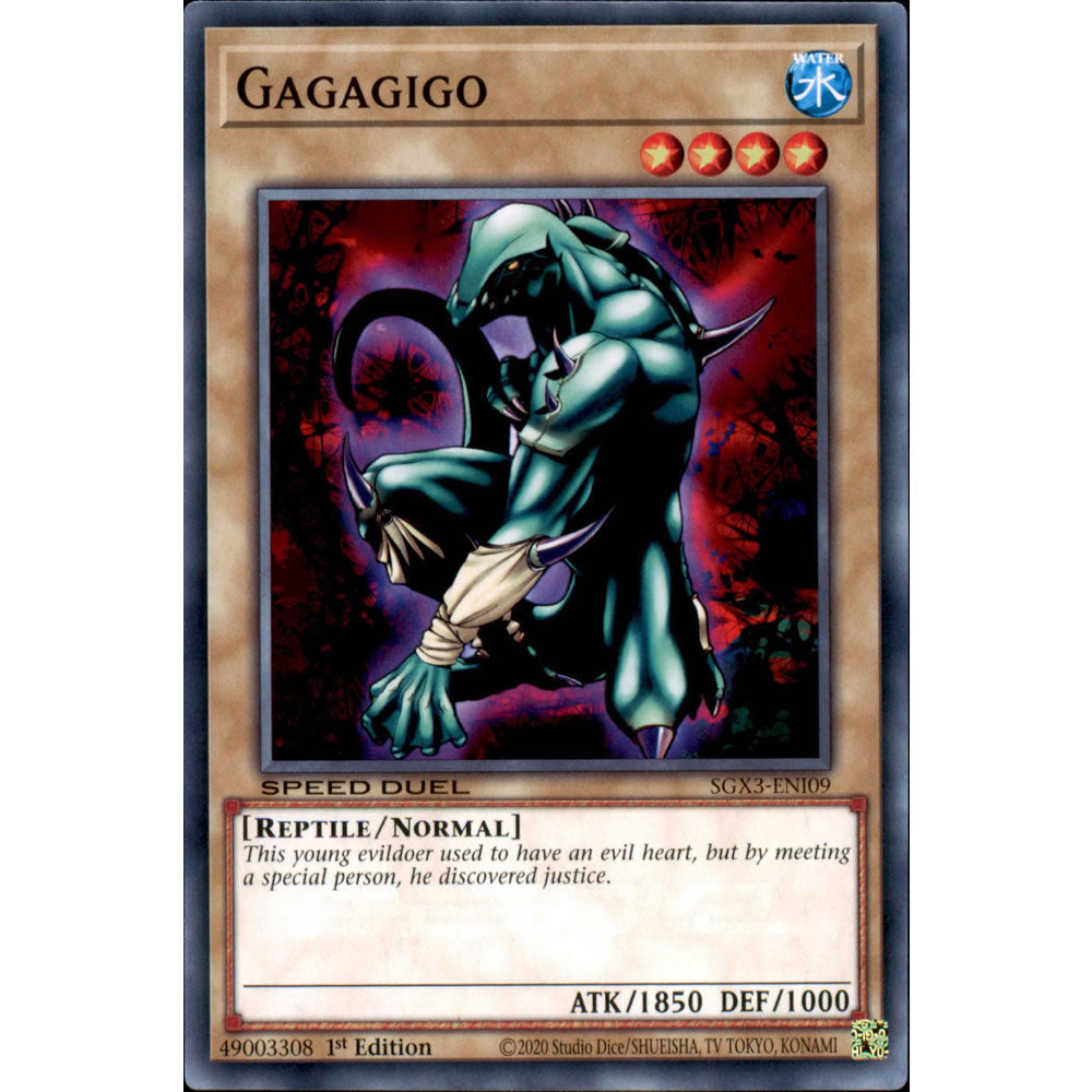 Gagagigo SGX3-ENI09 Yu-Gi-Oh! Card from the Speed Duel GX: Duelists of Shadows Set