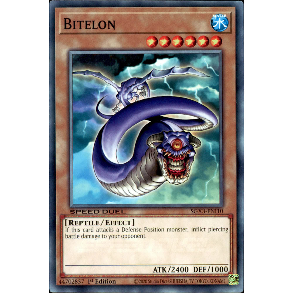 Bitelon SGX3-ENI10 Yu-Gi-Oh! Card from the Speed Duel GX: Duelists of Shadows Set