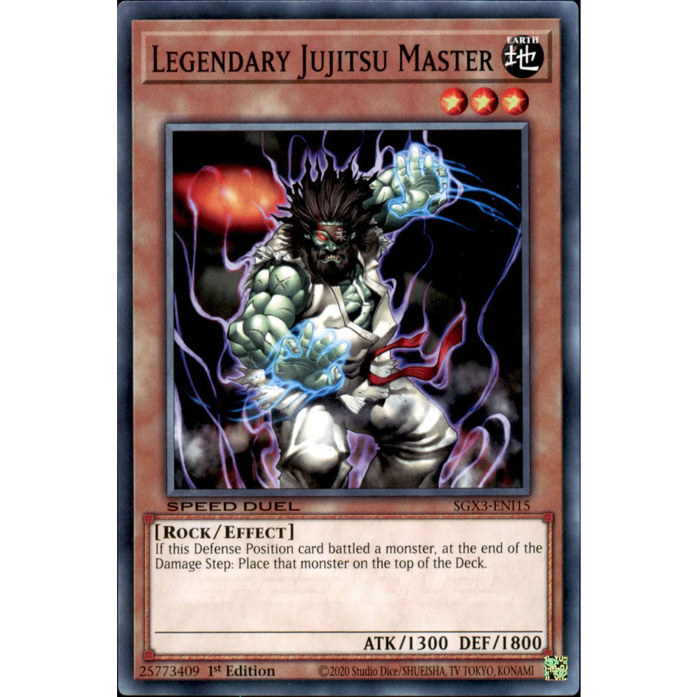 Legendary Jujitsu Master SGX3-ENI15 Yu-Gi-Oh! Card from the Speed Duel GX: Duelists of Shadows Set