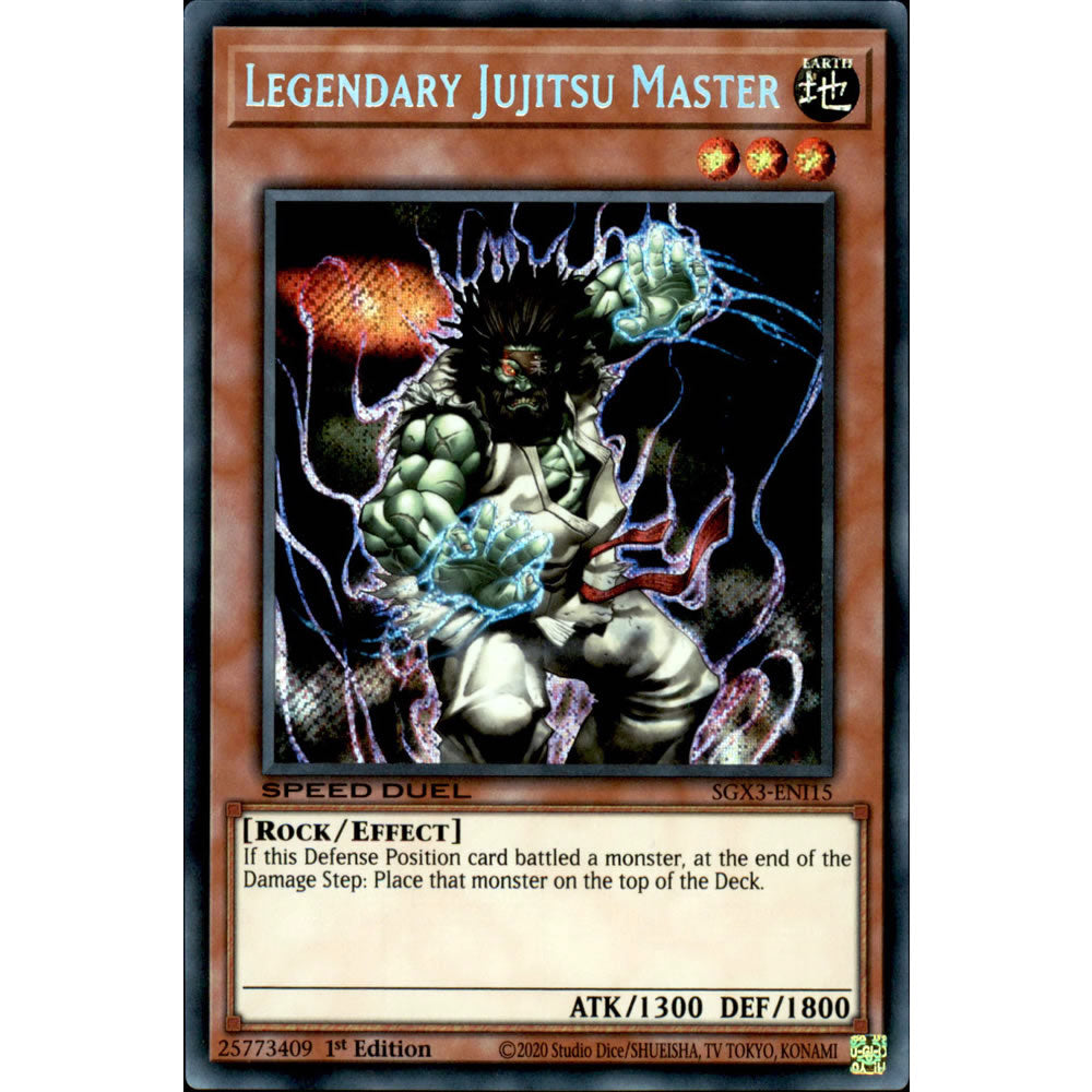 Legendary Jujitsu Master SGX3-ENI15 Yu-Gi-Oh! Card from the Speed Duel GX: Duelists of Shadows Set