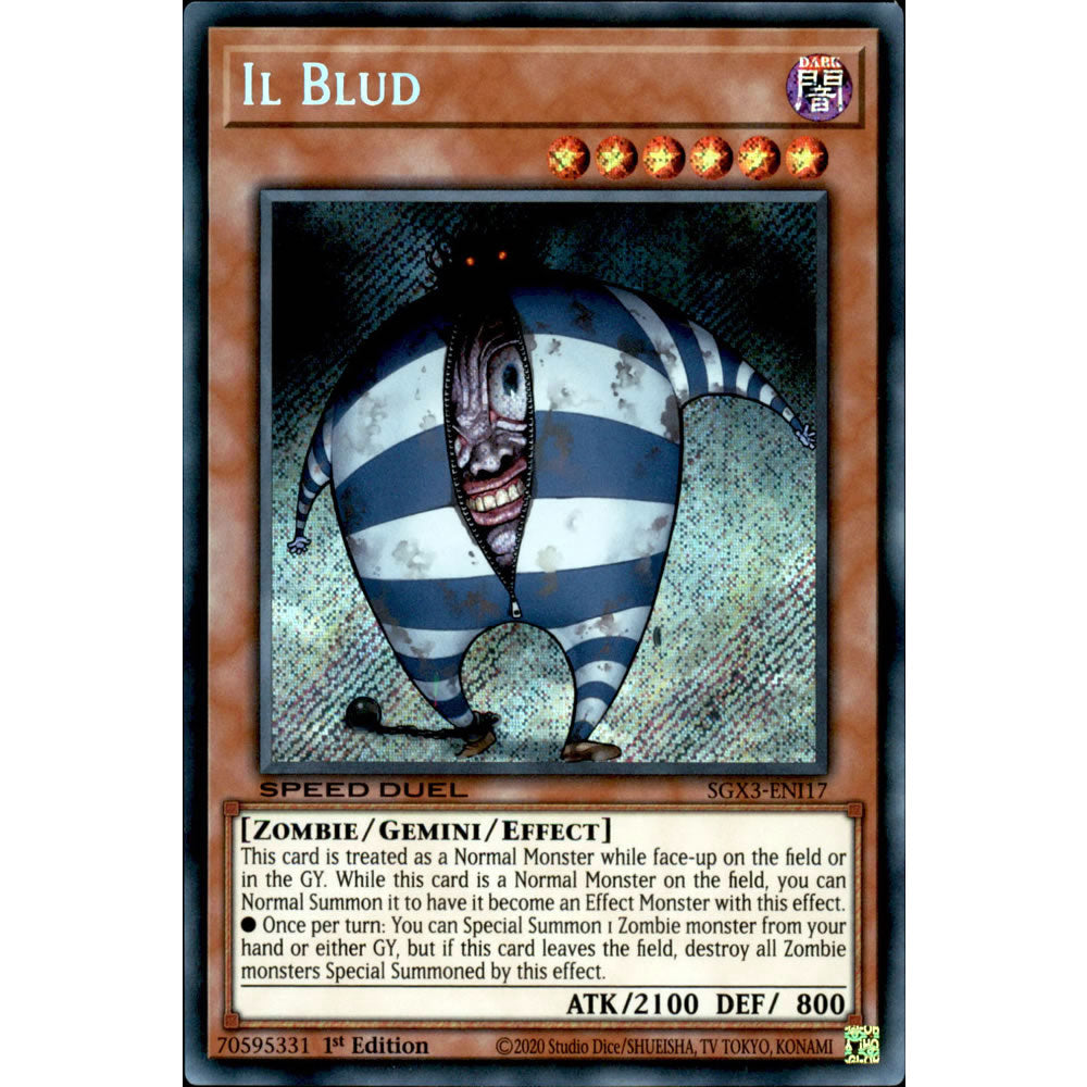Il Blud SGX3-ENI17 Yu-Gi-Oh! Card from the Speed Duel GX: Duelists of Shadows Set