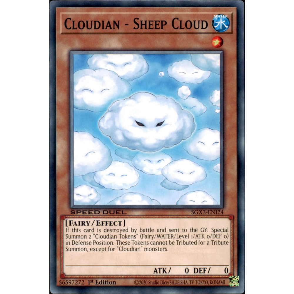 Cloudian - Sheep Cloud SGX3-ENI24 Yu-Gi-Oh! Card from the Speed Duel GX: Duelists of Shadows Set