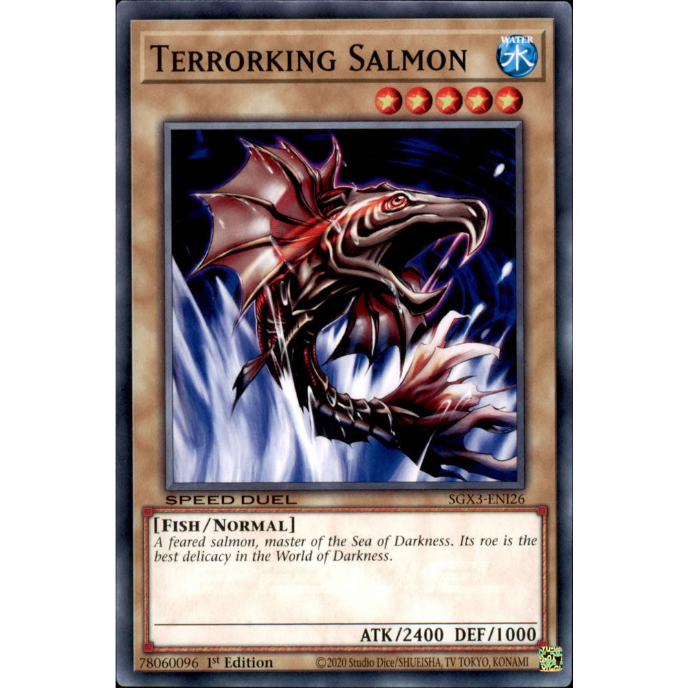 Terrorking Salmon SGX3-ENI26 Yu-Gi-Oh! Card from the Speed Duel GX: Duelists of Shadows Set