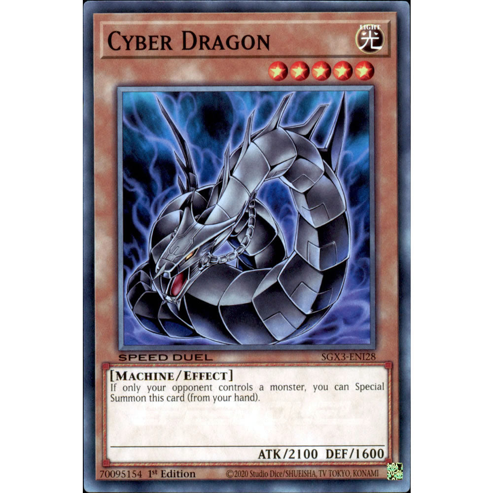 Cyber Dragon SGX3-ENI28 Yu-Gi-Oh! Card - Deckboosters Cyber Dragon SGX3-ENI28 Yu-Gi-Oh! Card - Deckboosters