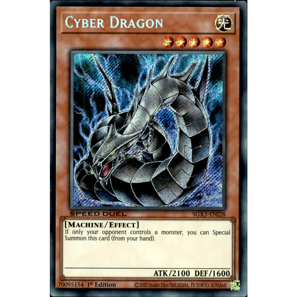 Cyber Dragon SGX3-ENI28 Yu-Gi-Oh! Card from the Speed Duel GX: Duelists of Shadows Set