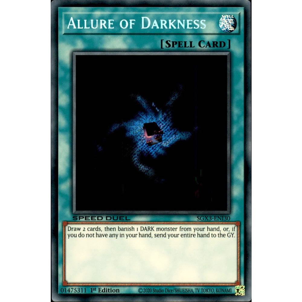 Allure of Darkness SGX3-ENI30 Yu-Gi-Oh! Card from the Speed Duel GX: Duelists of Shadows Set