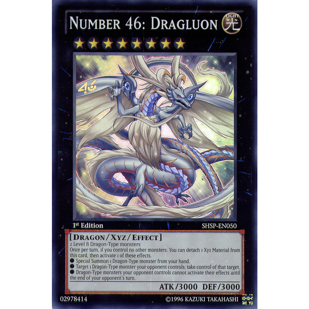 Number 46: Dragluon SHSP-EN050 Yu-Gi-Oh! Card Number 46: Dragluon SHSP-EN050 Yu-Gi-Oh! Card
