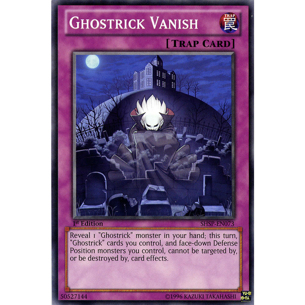 Ghostrick Vanish SHSP-EN073 Yu-Gi-Oh! Card from the Shadow Specters Set