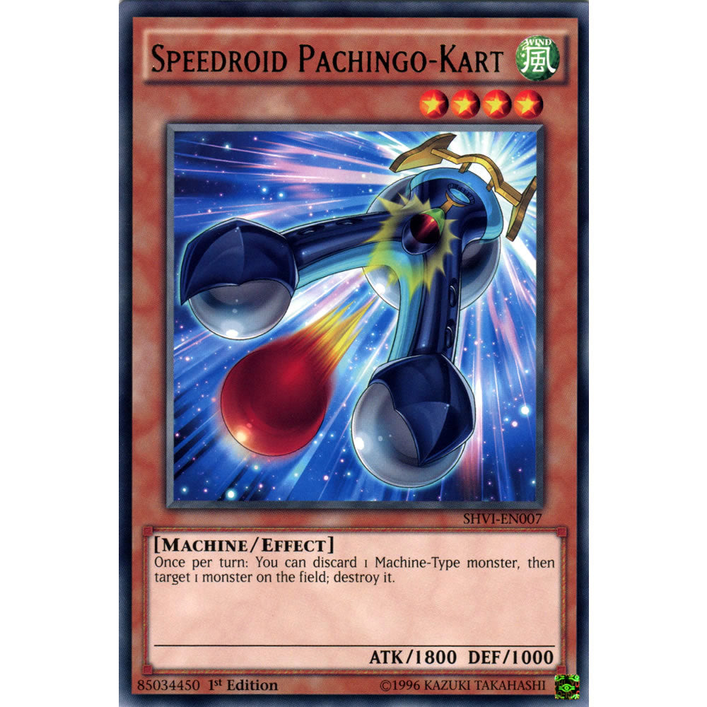 Yu-Gi-Oh! Speedroid Pachingo-Kart Card - SHVI-EN007 Rare 1st Edition