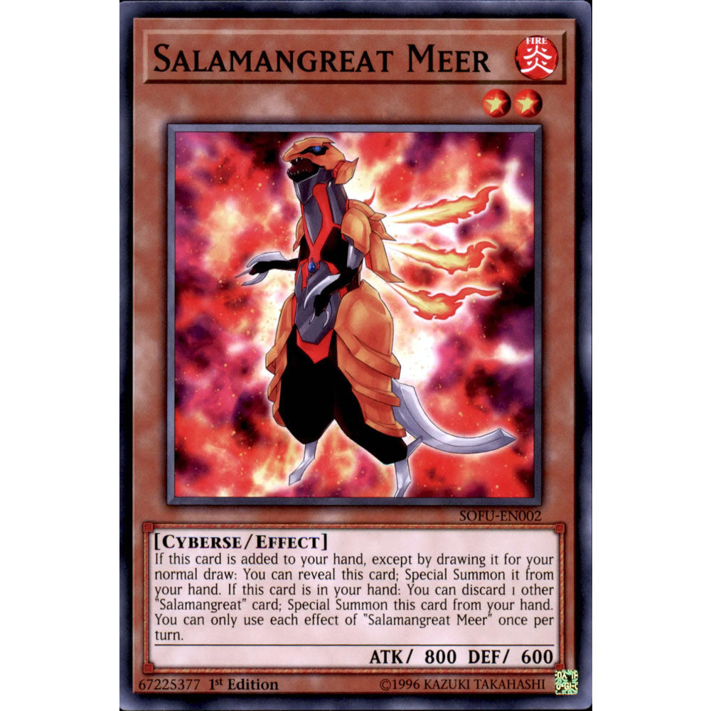 Salamangreat Meer SOFU-EN002 Yu-Gi-Oh! Card from the Soul Fusion Set