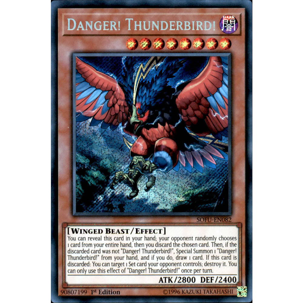 Danger! Thunderbird! SOFU-EN082 Yu-Gi-Oh! Card from the Soul Fusion Set