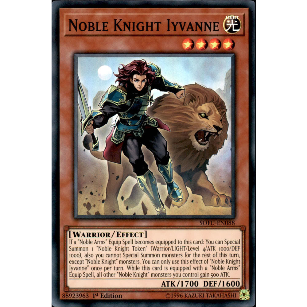 Noble Knight Iyvanne SOFU-EN088 Yu-Gi-Oh! Card from the Soul Fusion Set