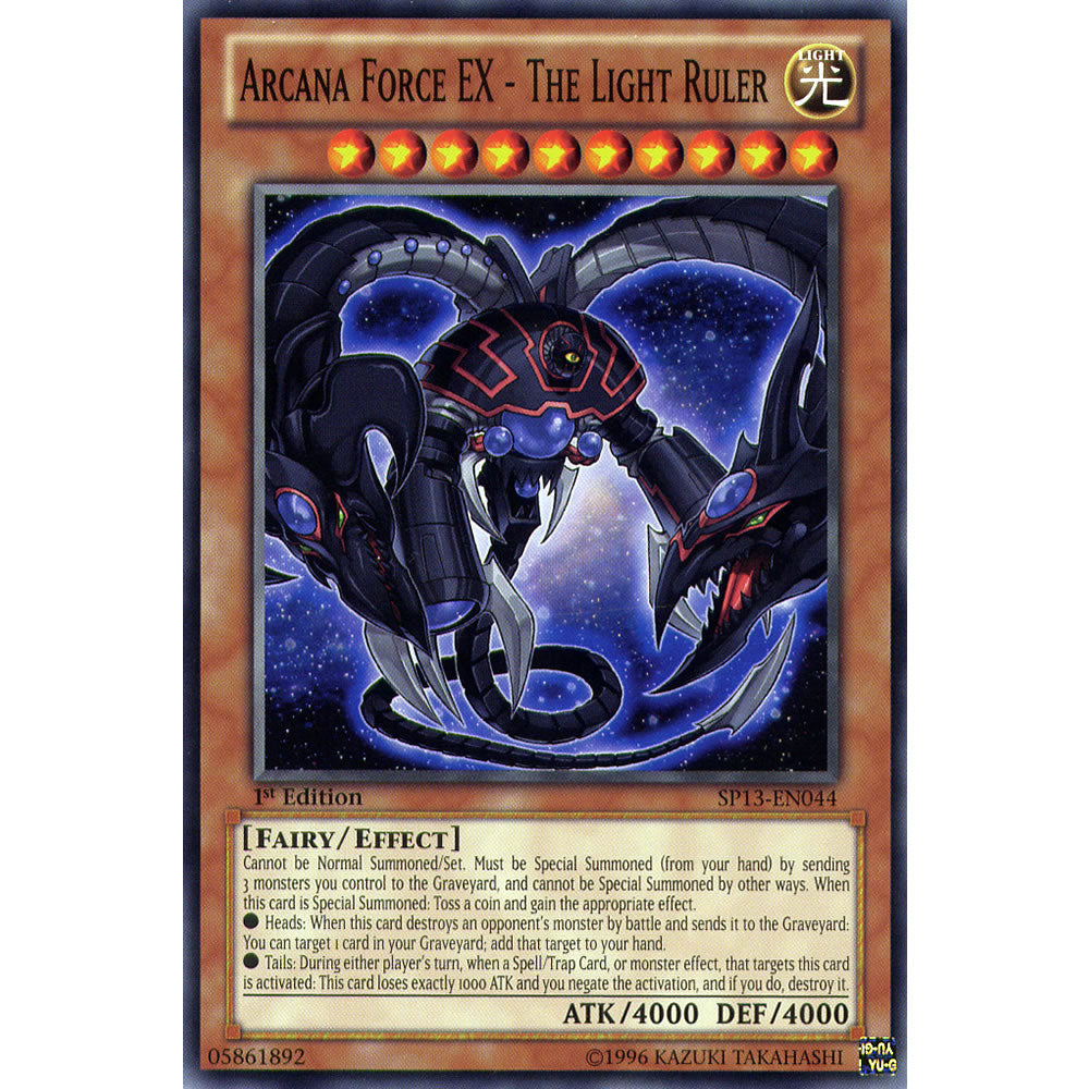 Arcana Force EX - The Light Ruler SP13-EN044 Yu-Gi-Oh! Card from the Star Pack 2013 Set