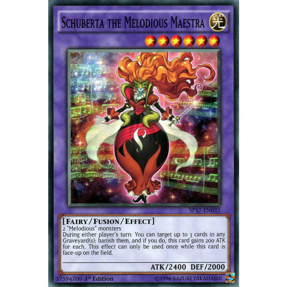 Schuberta the Melodious Maestra SP17-EN035 Yu-Gi-Oh! Card from the Star Pack 17 Set