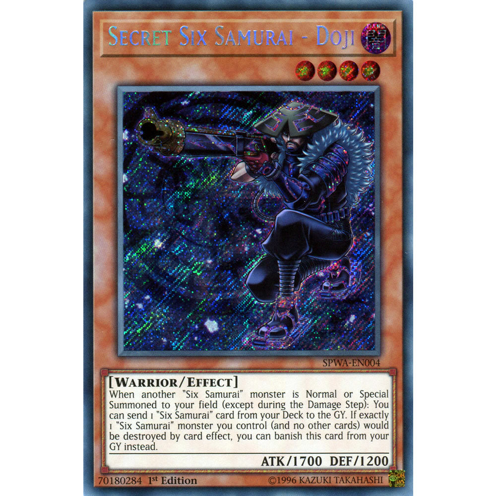 Secret Six Samurai - Doji SPWA-EN004 Yu-Gi-Oh! Card from the Spirit Warriors Set