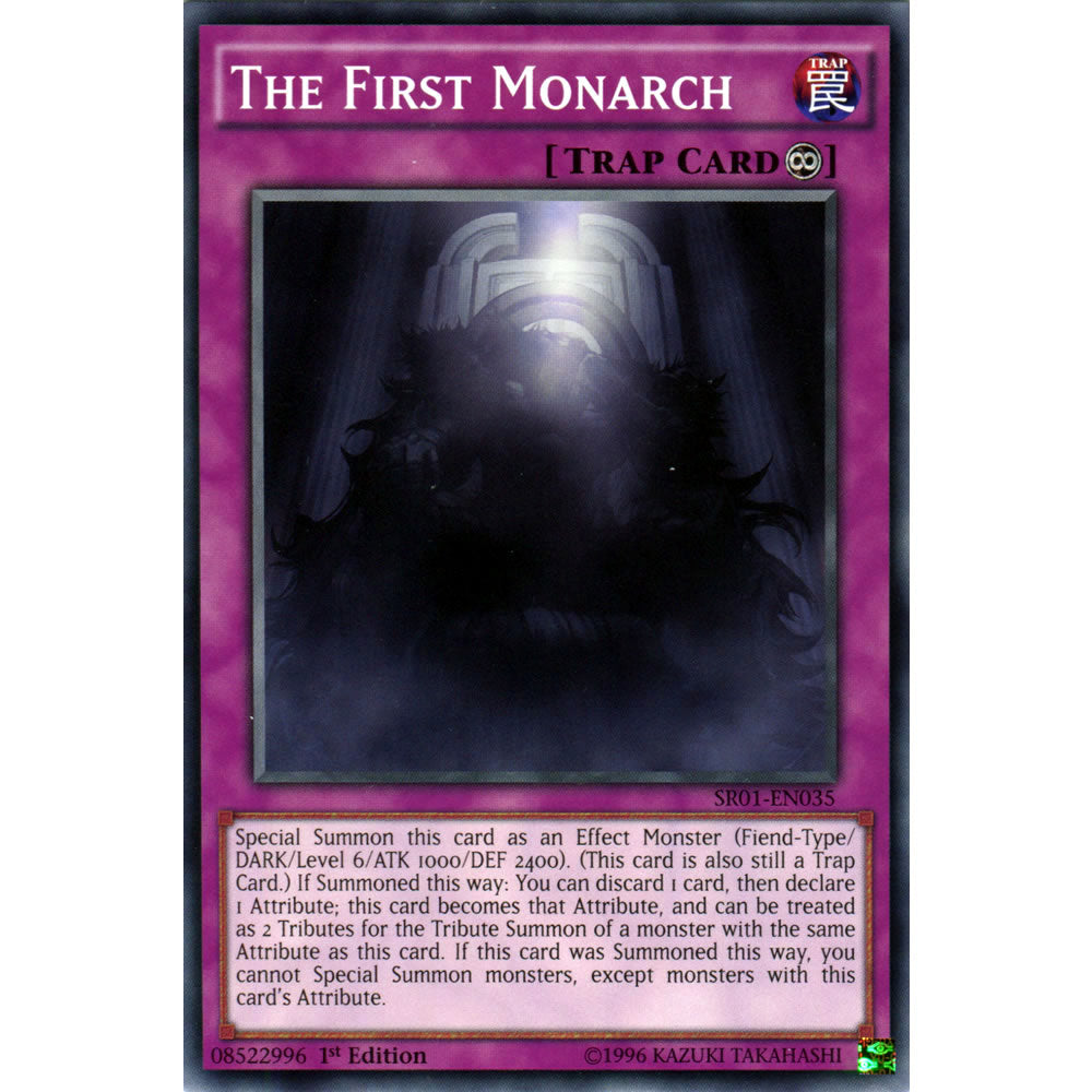 The First Monarch SR01-EN035 Yu-Gi-Oh! Card from the Emperor of Darkness Set