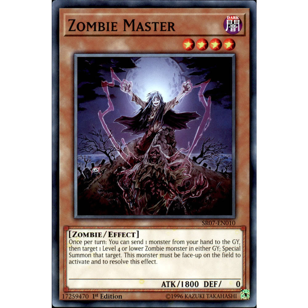 yugioh zombie card Zombie Master SR07-EN010 Yu-Gi-Oh! Card